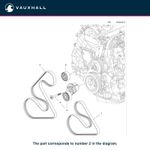 Genuine Vauxhall Auxiliary V-Ribbed Serpentine Drive Belt 6PK1685 Mokka X