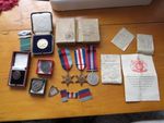 WW 2 1939-45 STAR/FRANCE & GERMANY STAR & WAR MEDAL WITH BOX TO A H PETLEY (KENT