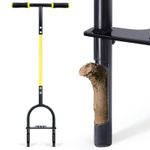 Manual Lawn Aerator Hollow Tine Tool Reduces Soil Compaction Coring Cleaning UK