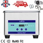 800ml Professional Ultrasonic Cleaner Jewellery Coins Cleaning Machine Basket UK