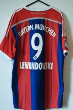 Vintage Bayern Munich Home Shirt Lewandowski 9 on back size L