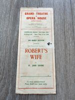 1943 grand theatre & opera house croydon programme presents - roberts wife