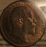 1902 Great Britain Half Penny Graded MS 63