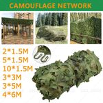 6 Sizes Camo Net Hunting Shooting Camouflage Hide Army Camping Woodland Netting