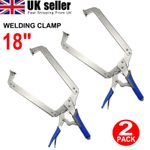 2pc Adjustable C Clamp 18" Large 460mm Welding Locking Mole Grip Pliers C-Clamp