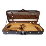 Double Violin Case 4/4 Full Size Viola Case Hold Violin Viola 4 Bows Sheet Bag