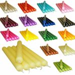  COLOURFUL DINNER CANDLES FOR CHEAP PRICE - MANY COLOURS PACK OF 10