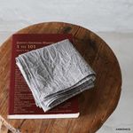 STOCK SERIES Cotton Ramie Stripe Handkerchief (Mail Delivery Available)