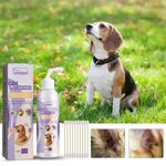Pet Ear Cleaner Solution For Dogs & Cats 118ml with 10 Swabs Cotton O9M2
