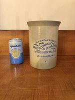 Hopkinson and Holden Woodenware Stoneware Pitcher From Late 1800s -Boston, Ma