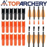 50pcs Arrow Nocks ID 6.2mm Half-moon for Archery 15" / 7.5" Bolts Arrows Hunting