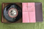 Vintage 1930 French Bakelite Roulette Wheel BLACK ZERO No Green Monte Carlo Box