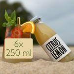 Citrus Lemon Juice 100% Fruit-Based, 6 x 250ML Lemonade&Cocktails 21 Days Fresh