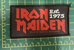 Iron Maiden Est. 1975 Woven Sew On Packed Patch Officially Licensed