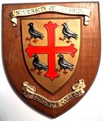 UNIVERSITY OF CAMBRIDGE ST EDMUND'S COLLEGE MESS PLAQUE  BEAUTIFULLY RESTORED