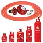 GAS BOTTLE REGULATOR POL HAND WHEEL 3m ORANGE HOSE CALOR LPG PROPANE CYLINDER