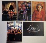 STAR TREK - Set of FIVE Various 6”x4” Postcards - 4x DS9 1x VOYAGER (1993-1995)