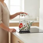 Enamel Kettle Heat Resistant Kitchenware Easy to Clean for Stovetop