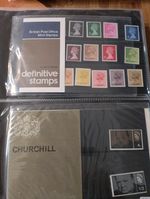 36 Early Royal Mail Presentation Packs In Black Album 1965 1971 In Excellent