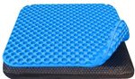 Gel Seat Cushion Blue Non-Slip Soft Breathable For Gaming & Office chair 40x35cm