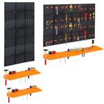 78 Pcs Wall Mountable Tool Equipment Holding Pegboard Home DIY Garage Organiser