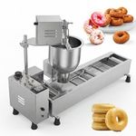 UK Electric Automatic Donut Fryer Ball Doughnuts Maker Machine Stainless Cooking