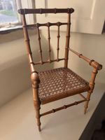 Antique French Faux Bamboo Miniature Chair,   Dolls 