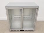 LEC Silver Double Sliding Door Bottle Cooler 225L BC9027G LED
