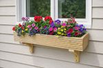 Wooden Window Boxes with Brackets - Various Sizes - Prices Slashed