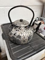 Vintage Large Aluminium Kettle Copper Base - Needs TLC