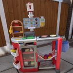 Little Tikes Pretend Play Shop Supermarket Checkout, Basket & Accessories Red