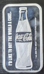 Coca Cola 1oz .999 Fine Silver Bar