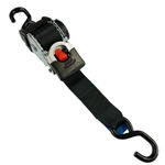 AUTO RETRACT RATCHET TIE DOWN STRAPS 50mm x 3 metre 1500kgs bike trailer awning