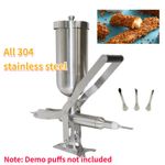 Commercial 5L Jam & Cream Manual Filling Machine Stainless Steel Churros Filler