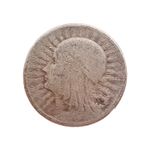 1933 Poland .750 Silver 2 Zlotych Coin 