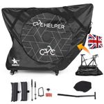 Bicycle Travel Bag w/ Wheels Padded Storage Carrier for Mountain Bike/Road Bike