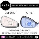 Golf Impact Stickers (30 Pack) - Club Face Impact Tape Training Aid