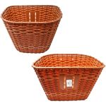 Classic vintage wicker bike basket leather straps detachable front handlebar 