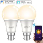 Gosund 1/2/4Pack Smart Alexa Light Bulb Warm White B22 8W Upgraded Bulb Dimmable