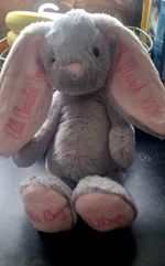 Personalised 1st Christmas Boy Or Girl Keepsake Bunny Rabbit Teddy Gift