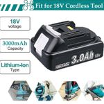 3.0Ah For Makita 18V Battery LXT Lithium-Ion BL1815 BL1830 BL1850 BL1840 BL1860B