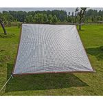 Reflective Sun Shade Sail Net Aluminum Foil Mesh 99% UV Canopy Sunscreen Cover