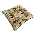 Fleece Padded Mat | Dinosaurs Print & Dark Green