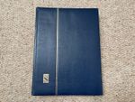 WH Smith Stamp Stockbook Stock Book - Blue - A4 Size - 48 Sides - egr