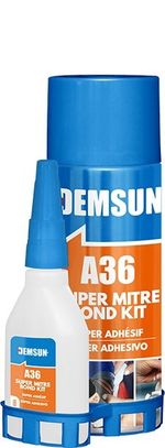 24 X DEMSUN A36  MDF KIT (400ML+125G) HIGH BONDING STRENGTH
