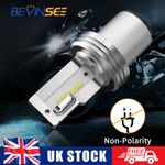 1x BA20D H6 LED Motorcycle Headlight Bulb ATV UTV 6000K 18W 1500LM Pure White