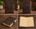 Handmade Crocodile Leather Journal Notebook Vintage Look Deckle Edge Paper