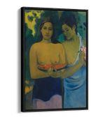 PAUL GAUGUIN, TWO TAHITIAN WOMEN -FLOAT EFFECT CANVAS WALL ART PRINT