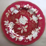 WEDGWOOD TONQUIN RUBY 10⅞" DINNER PLATE - VINTAGE (12625)