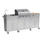Boss Grill Texas Premium Outdoor Kitchen - 4 Burner Gas BBQ Grill wit iqbbqkitss